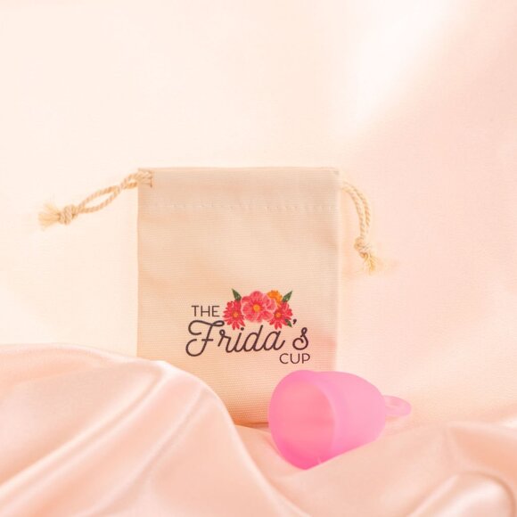 Frida's Menstrual Cup Trio: 3 Sizes (S, M, L) with Pouch & Cleaning Brush - Picture 9 of 10